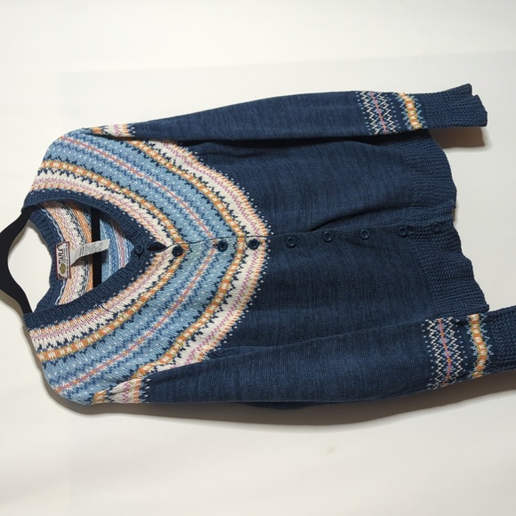 Tiara International faire isle knit cardigan - Picture 2 of 9